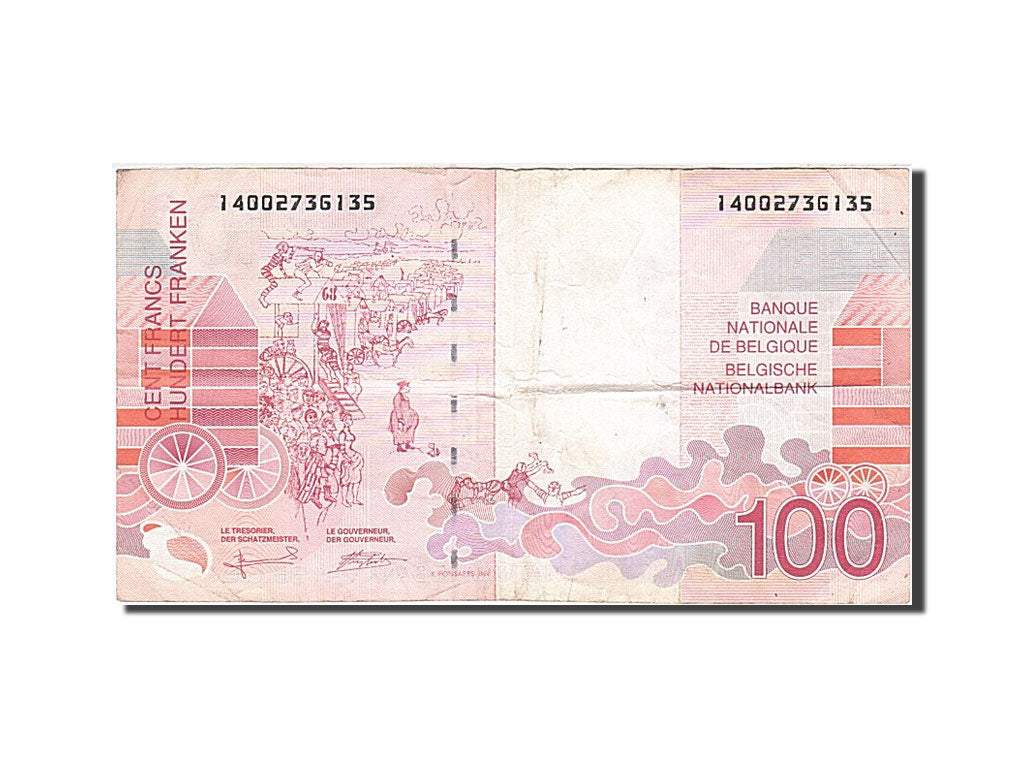 Banknote, Belgium, 100 Francs, 1995, Undated, KM:147, VF(20-25)