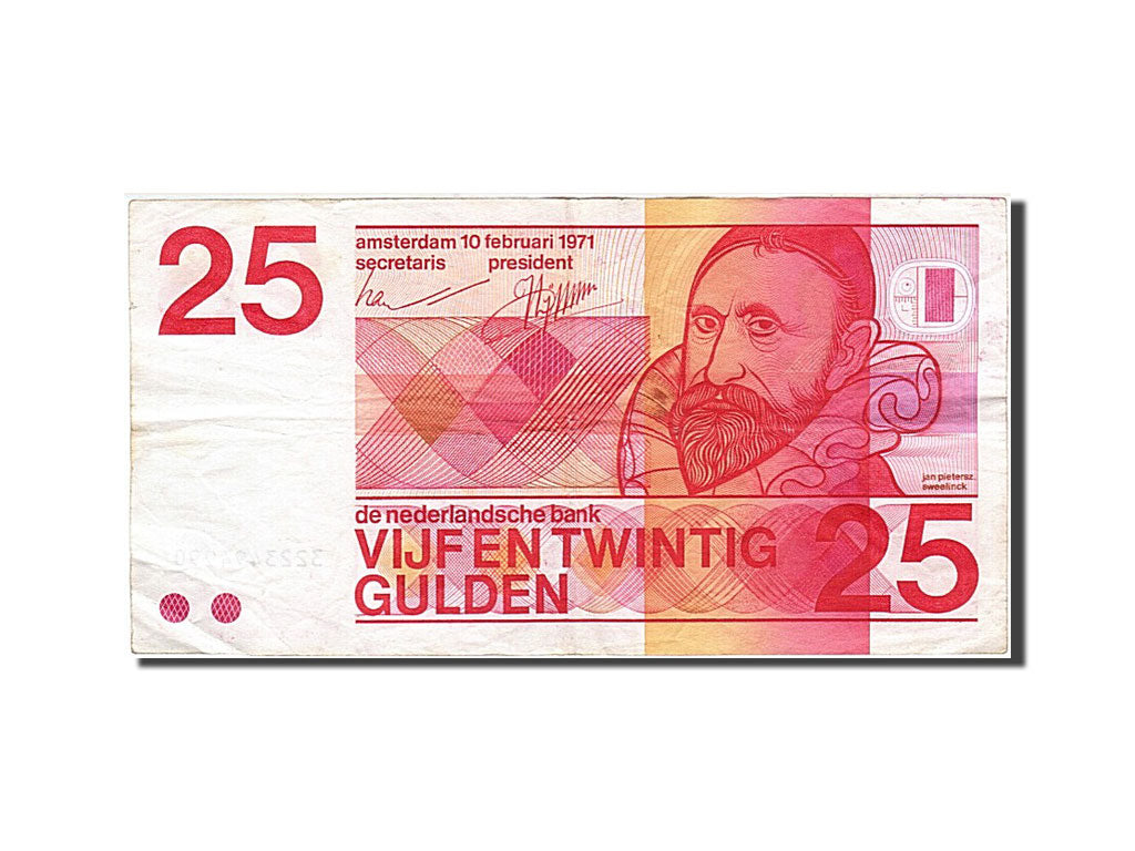 Netherlands 25 Gulden 1971 KM:92a 1971-02-10 TB+ 3223494990