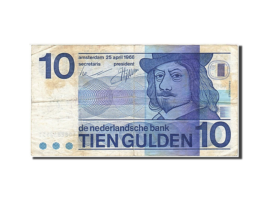 Netherlands 10 Gulden 1968 KM:91b 1968-04-25 F(12-15) 4082812551