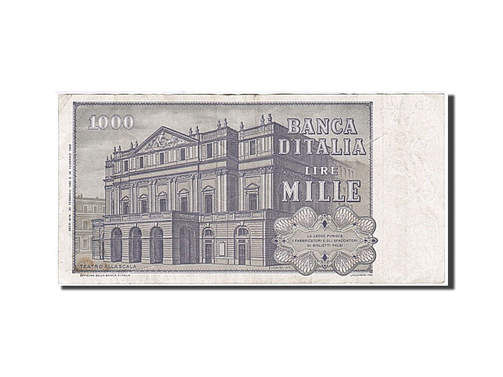 Italy, 1000 Lire, 1980, KM:101g, 1980-02-20, EF(40-45), AD 355055 G