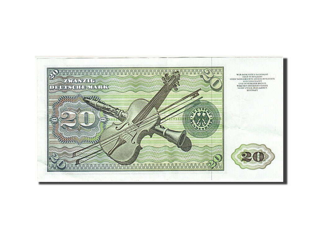 Banknote, GERMANY - FEDERAL REPUBLIC, 20 Deutsche Mark, 1977, 1977-06-01