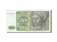 Banknote, GERMANY - FEDERAL REPUBLIC, 20 Deutsche Mark, 1970, 1970-01-02