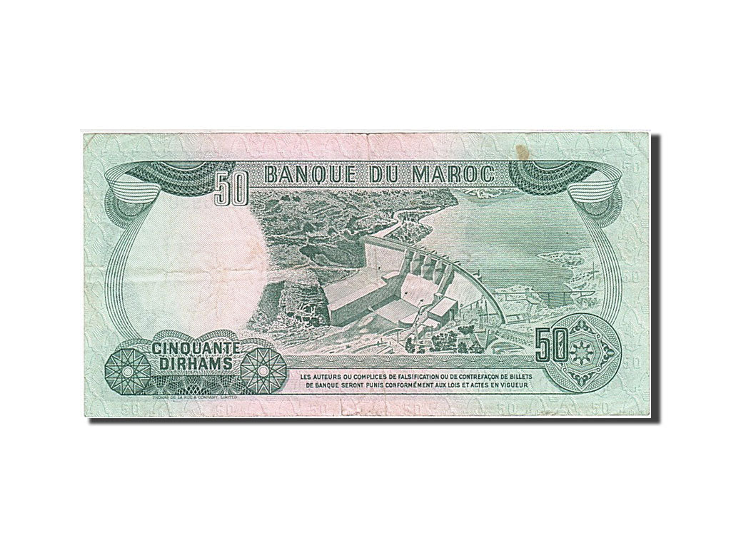 Morocco, 50 Dirhams, 1970, KM:58a, 1970, EF(40-45), C/89 076990