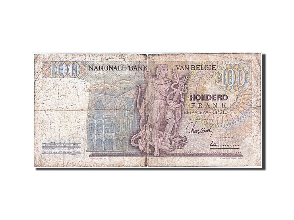 Belgium, 100 Francs, 1967, KM:134a, 1967-02-09, TB+, 06773 D 714