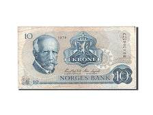 Norvegia, 10 Kroner, 1979, KM:36c, 1979, BB