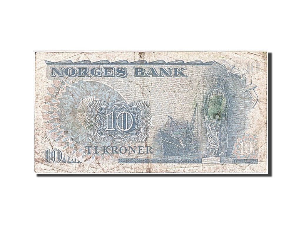 Norway, 10 Kroner, 1979, KM:36c, EF(40-45), BD 1364575