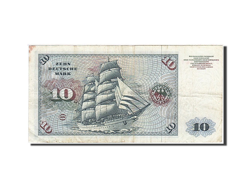 Banknote, GERMANY - FEDERAL REPUBLIC, 10 Deutsche Mark, 1960, 1960-01-02