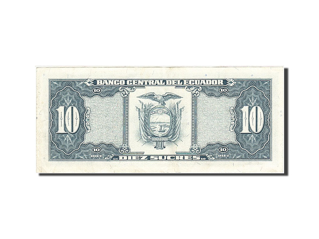 Banknote, Ecuador, 10 Sucres, 1988, 1988-11-22, KM:121, AU(55-58)
