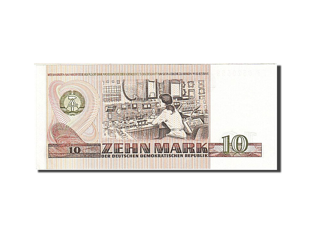Banknote, Germany - Democratic Republic, 10 Mark, 1971, 1971, KM:28a, UNC(63)