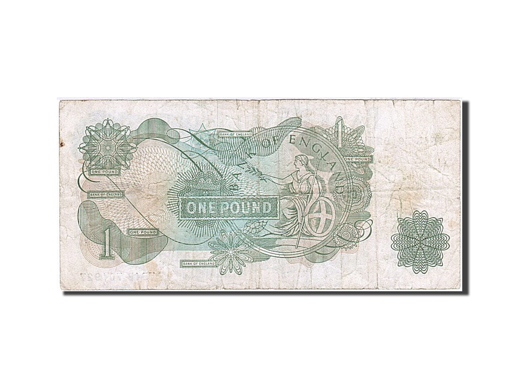 Great Britain, 1 Pound, 1970, KM:374g, 1970-1977, VG(8-10), Y54B 701927