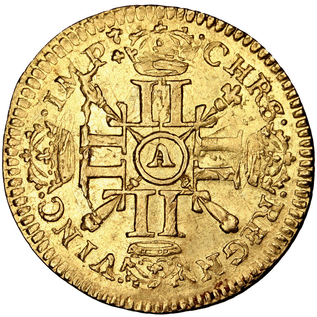 Coin, France, Louis XIV, Louis d'or aux 8 L et aux insignes, Louis d'Or, 1701