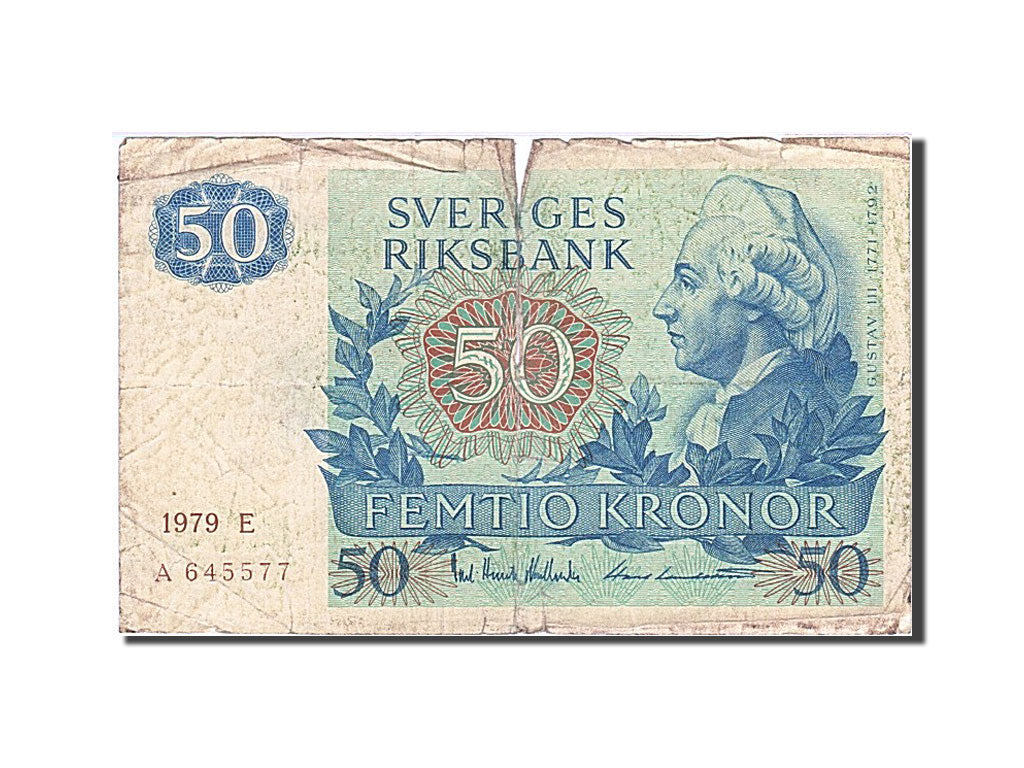 Sweden, 50 Kronor, 1979, 1979, KM:53c, VG(8-10), EA 645577
