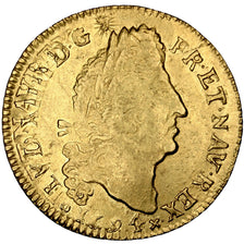 Coin, France, Louis XIV, Louis d'or aux 4 L, Louis d'Or, 1694, Montpellier