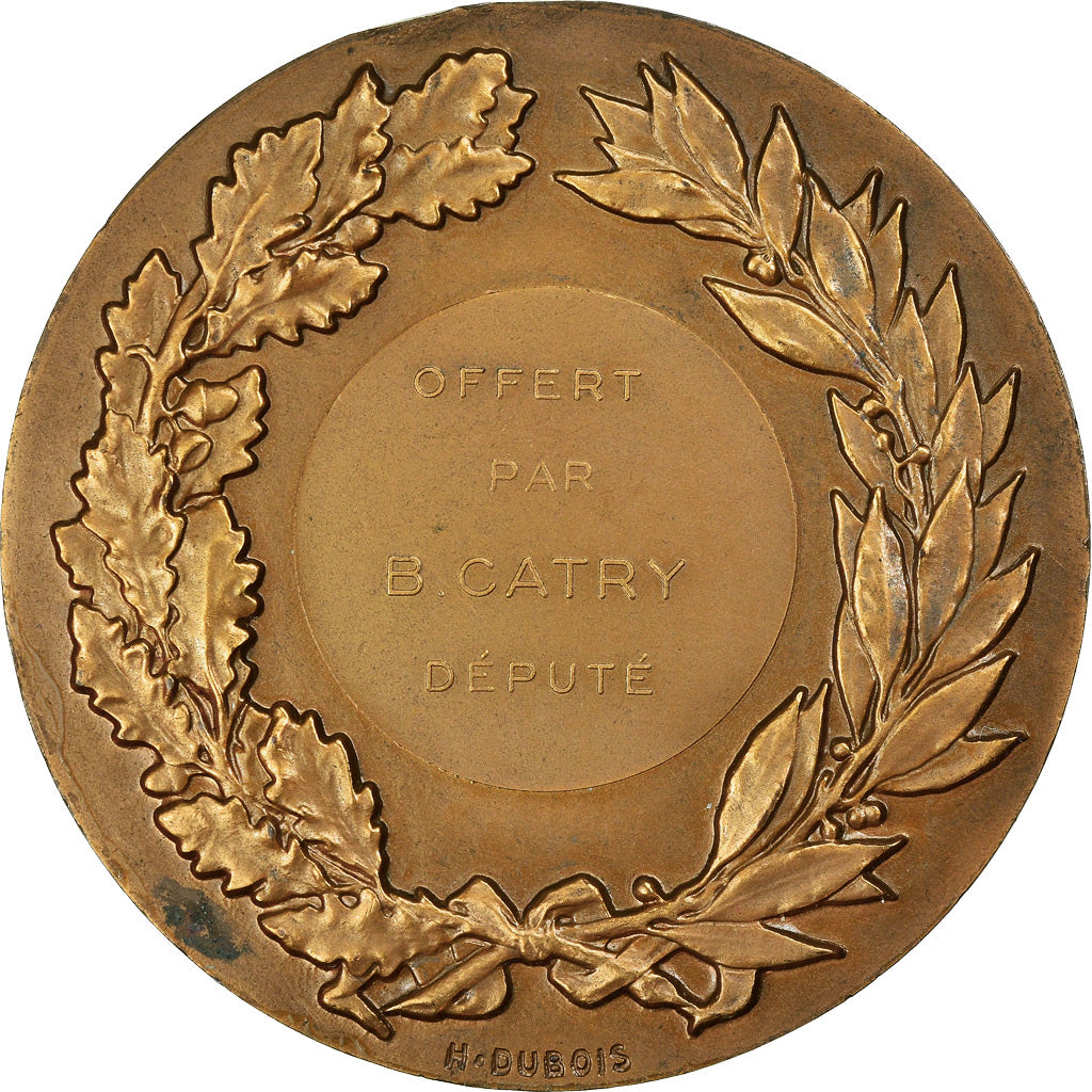 Francja, Medal, Marianne, Offert par B. Catry, Député, Undated, Dubois.H