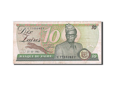 Banknote, Zaire, 10 Zaïres, 1982, 1982-10-27, KM:27A, AU(50-53)