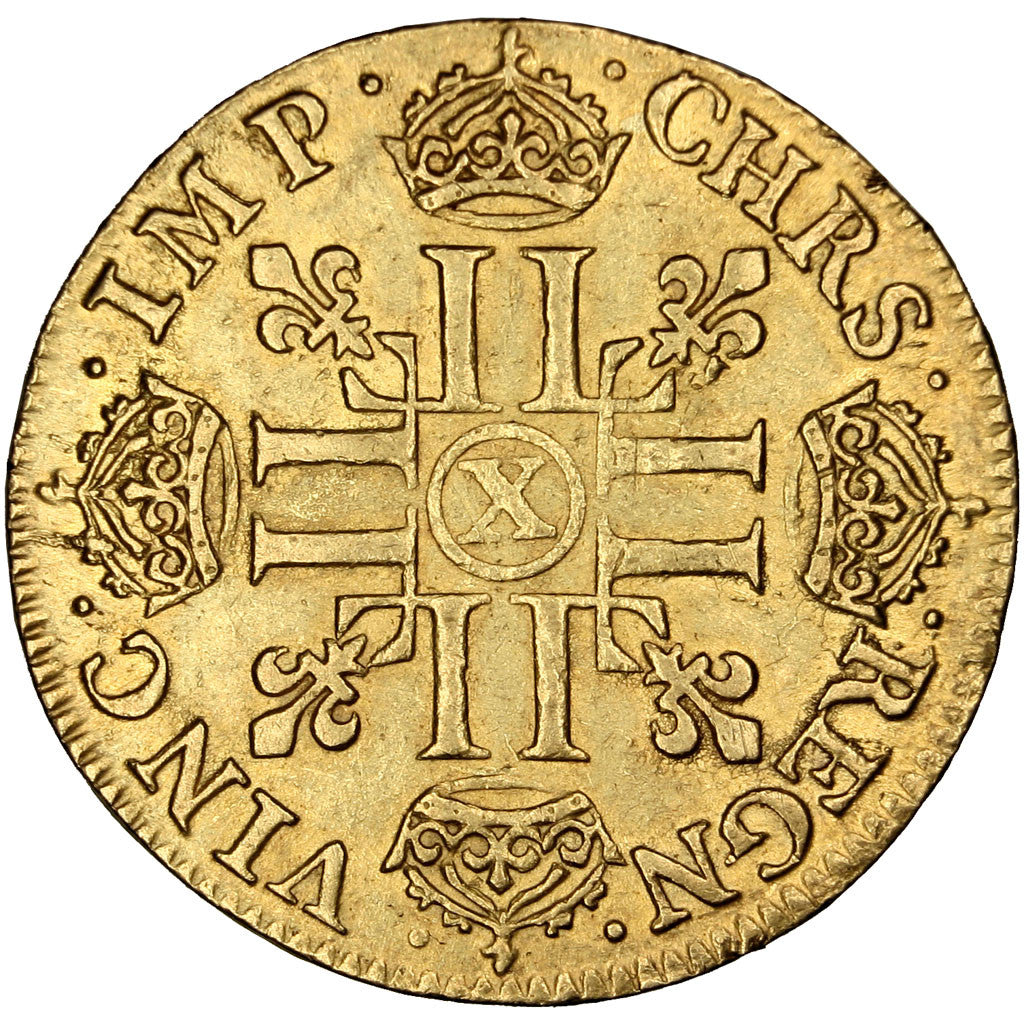 Münze, Frankreich, Louis XIV, Louis d'or à la mèche longue, 1653, Amiens