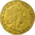 Monnaie, France, Louis XIV, Louis d'or à la mèche longue, 1653 Limoges