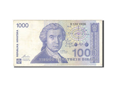 Croatia, 1000 Dinara, 1991, KM:22a, 1991-10-08, EF(40-45), B1261906