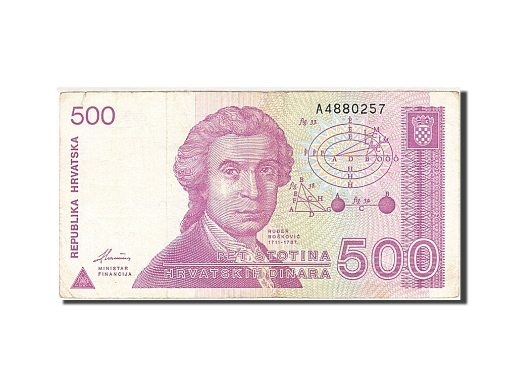 Banknote, Croatia, 500 Dinara, 1991, 1991-10-08, KM:21a, EF(40-45)