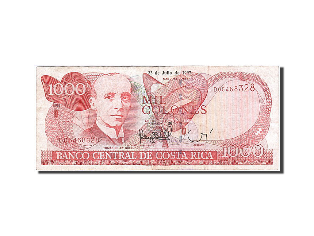 Costa Rica, 1000 Colones, 1997, 1997-07-23, KM:264a, EF(40-45)