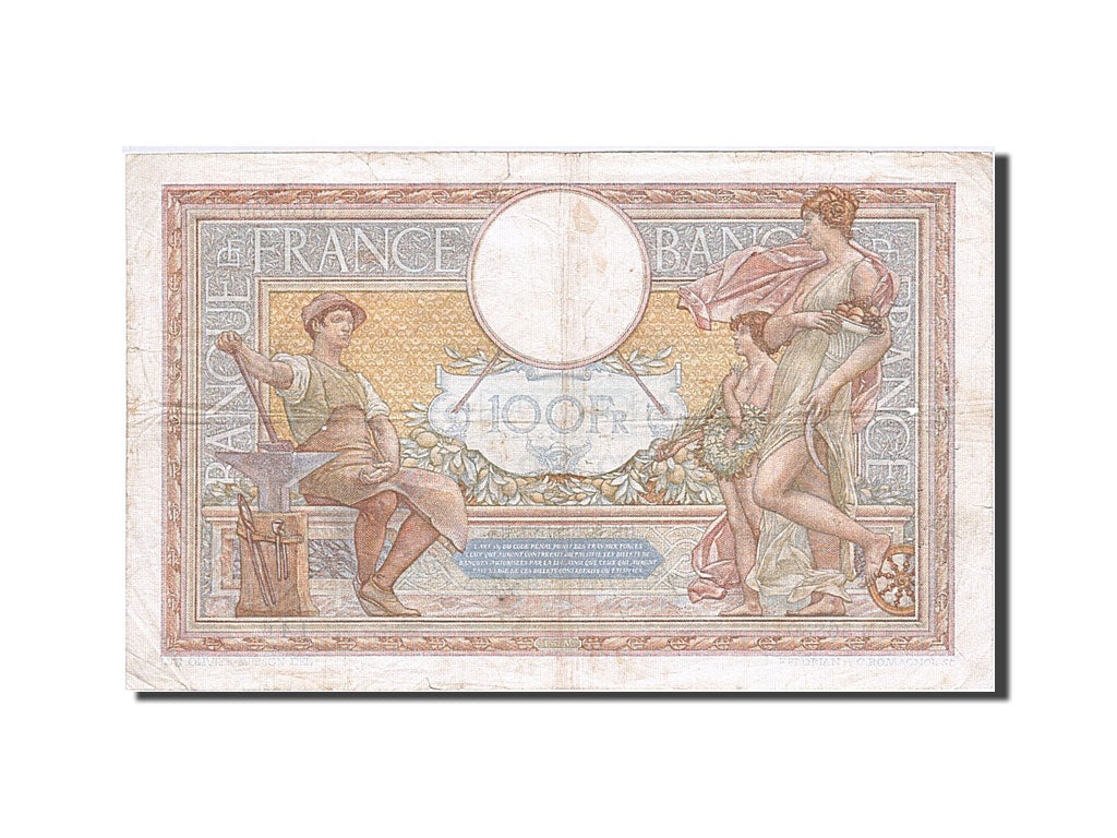 France, 100 Francs, 1937, 1937-12-30, KM:86b, VF(20-25), Fayette:25.7