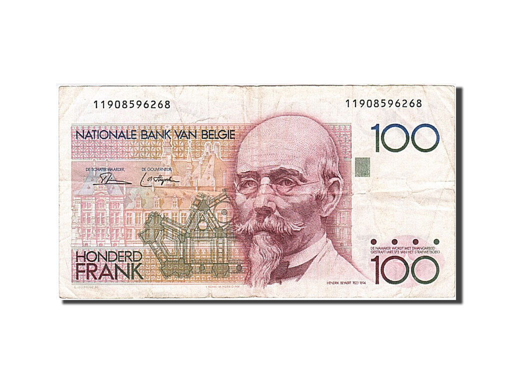 Banknote, Belgium, 100 Francs, 1982-1994, Undated, KM:142a, VF(30-35)