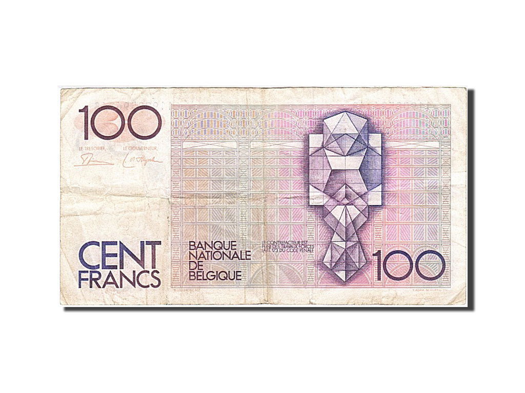 Banknote, Belgium, 100 Francs, 1982-1994, Undated, KM:142a, VF(30-35)