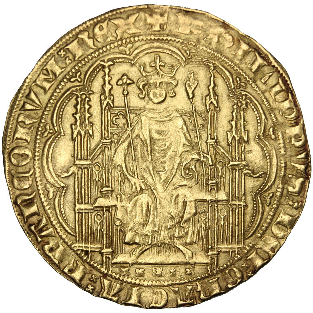 FRANCE, Chaise d'or, AU(55-58), Gold, Duplessy #258, 4.65