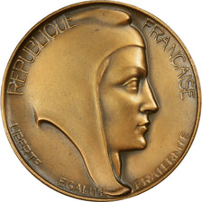 Francia, medalla, Marianne, Offert par B. Catry, Député, Dubois.H, EBC, Bronce