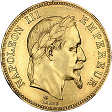 FRANCE, Napoléon III, 100 Francs, 1869, Paris, KM #802.1, AU(55-58), Gold, G...