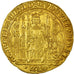 Coin, France, Louis II de Mâle, Ecu d'or, Gent, AU(55-58), Gold, Boudeau:2226