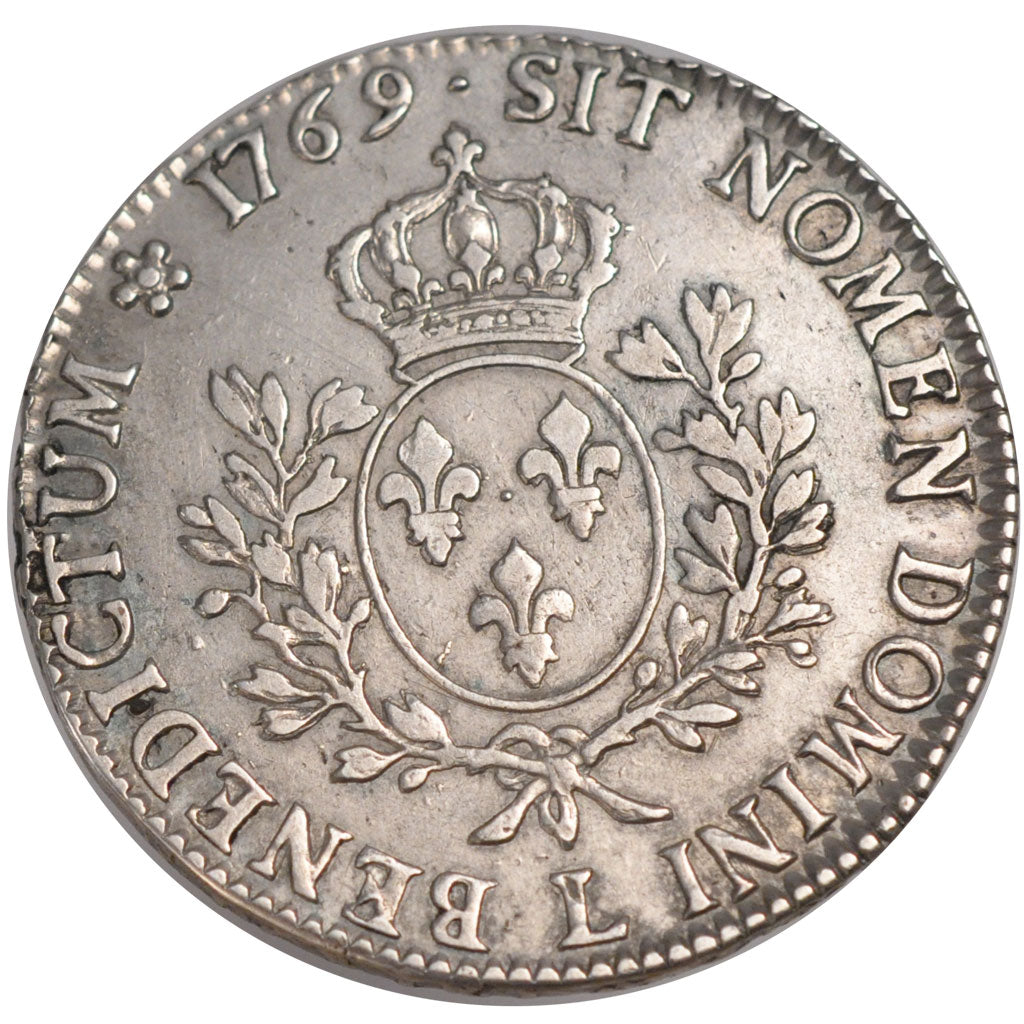 FRANCE, Écu au bandeau, ECU, 1769, Bayonne, KM #512.12, EF(40-45), Silver, ...