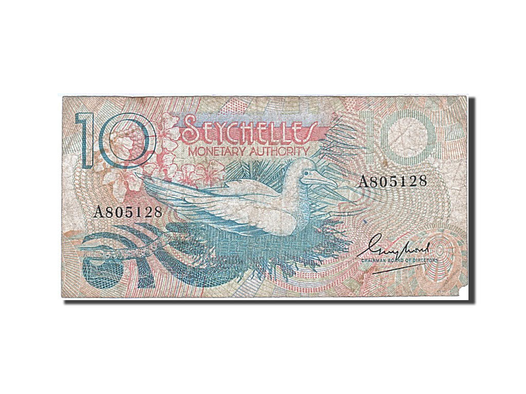 Seychelles, 10 Rupees, 1983, KM:28a, Undated, VF(20-25)