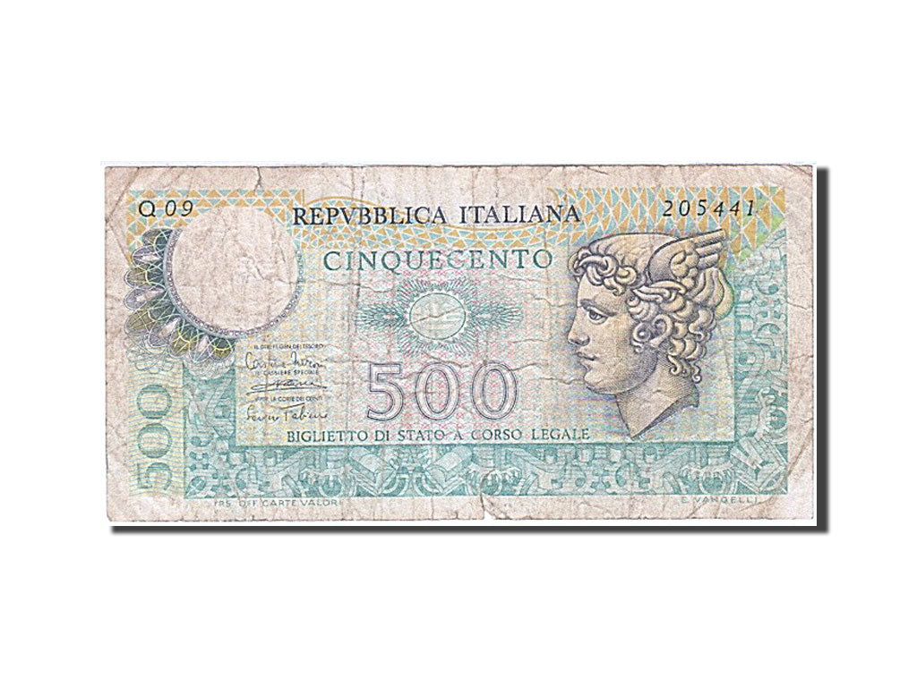 Banknote, Italy, 500 Lire, 1974-1979, Undated, KM:94, VF(20-25)