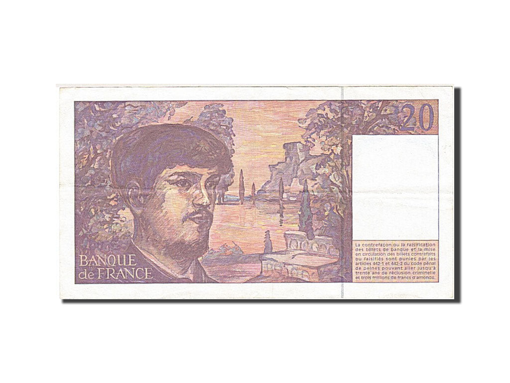 Francia, 20 Francs, 1980, KM:151i, 1997, BB, Fayette:66ter.2