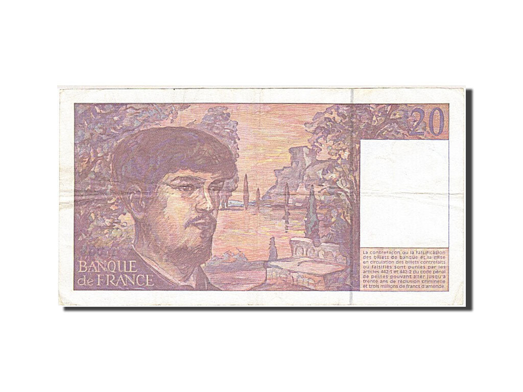 Biljet, Frankrijk, 20 Francs, 1980, 1997, TTB, Fayette:66ter.2, KM:151i
