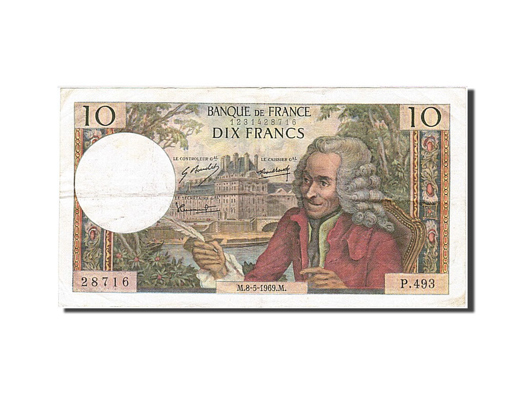 Francia, 10 Francs, 1963, KM:147c, 1969-05-08, BB