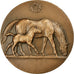 France, Medal, Chevaux, Offert par M. de Hauteclocque, Sénateur, 1974