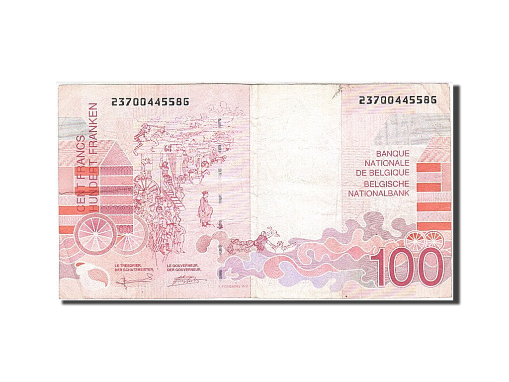 Banknote, Belgium, 100 Francs, 1994-1997, Undated (1995-2001), KM:147, VF(20-25)