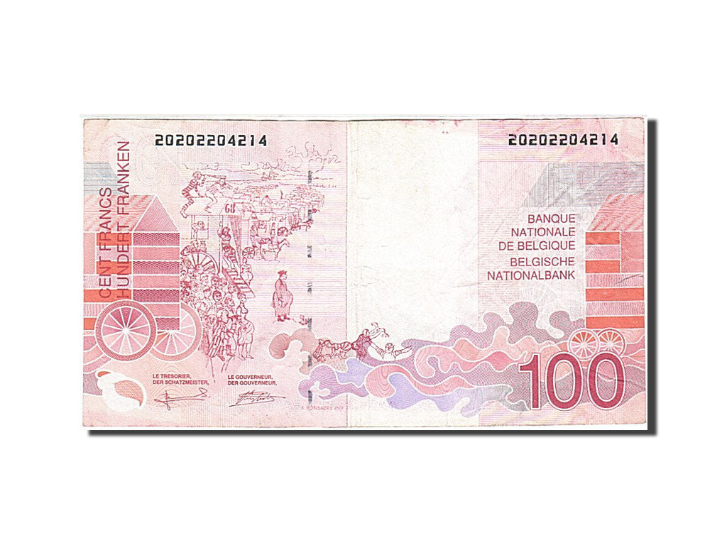 Banknote, Belgium, 100 Francs, 1994-1997, Undated (1995-2001), KM:147, EF(40-45)
