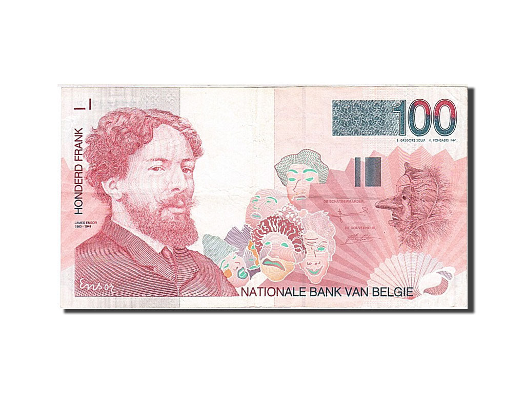 Banknote, Belgium, 100 Francs, 1994-1997, Undated (1995-2001), KM:147, AU(50-53)