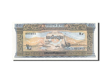 Banconote, Cambogia, 50 Riels, 1956-1975, KM:7d, Undated, SPL+