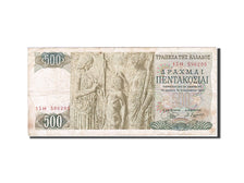 Grecia, 500 Drachmai, 1964-1970, KM:197a, 1968-11-01, MB+