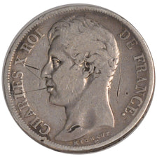 Moneta, Francia, Charles X, 2 Francs, 1828, Paris, B+, Argento, Gadoury:516