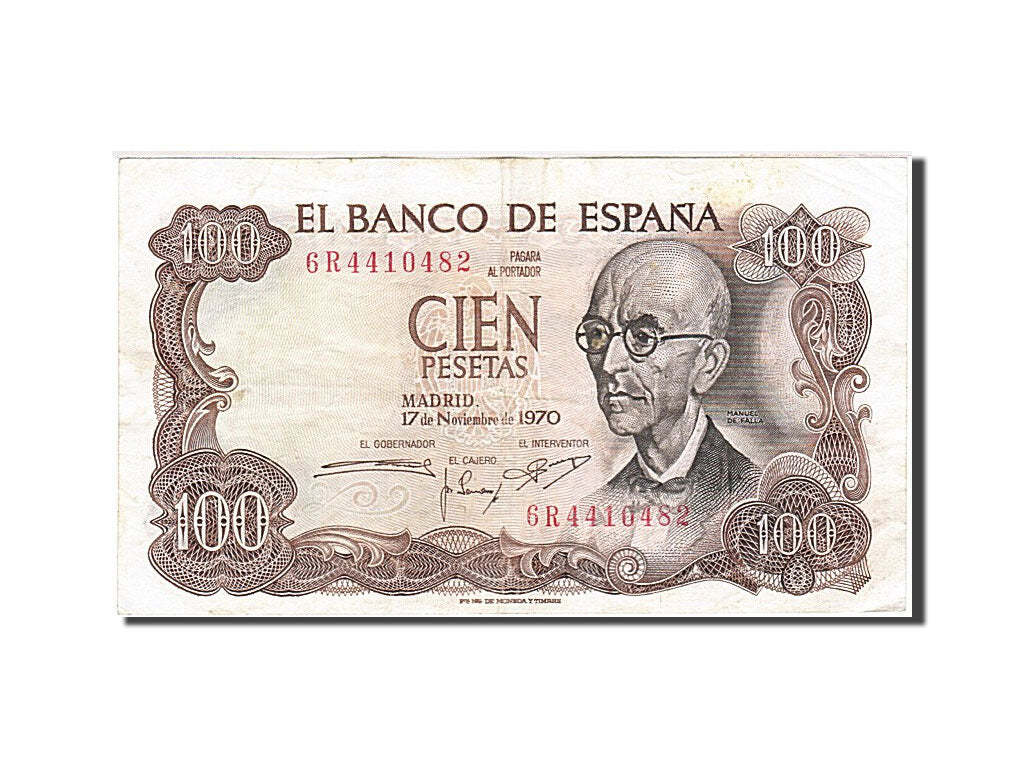 Banknote, Spain, 100 Pesetas, 1970-1971, 1970-11-17, KM:152a, EF(40-45)