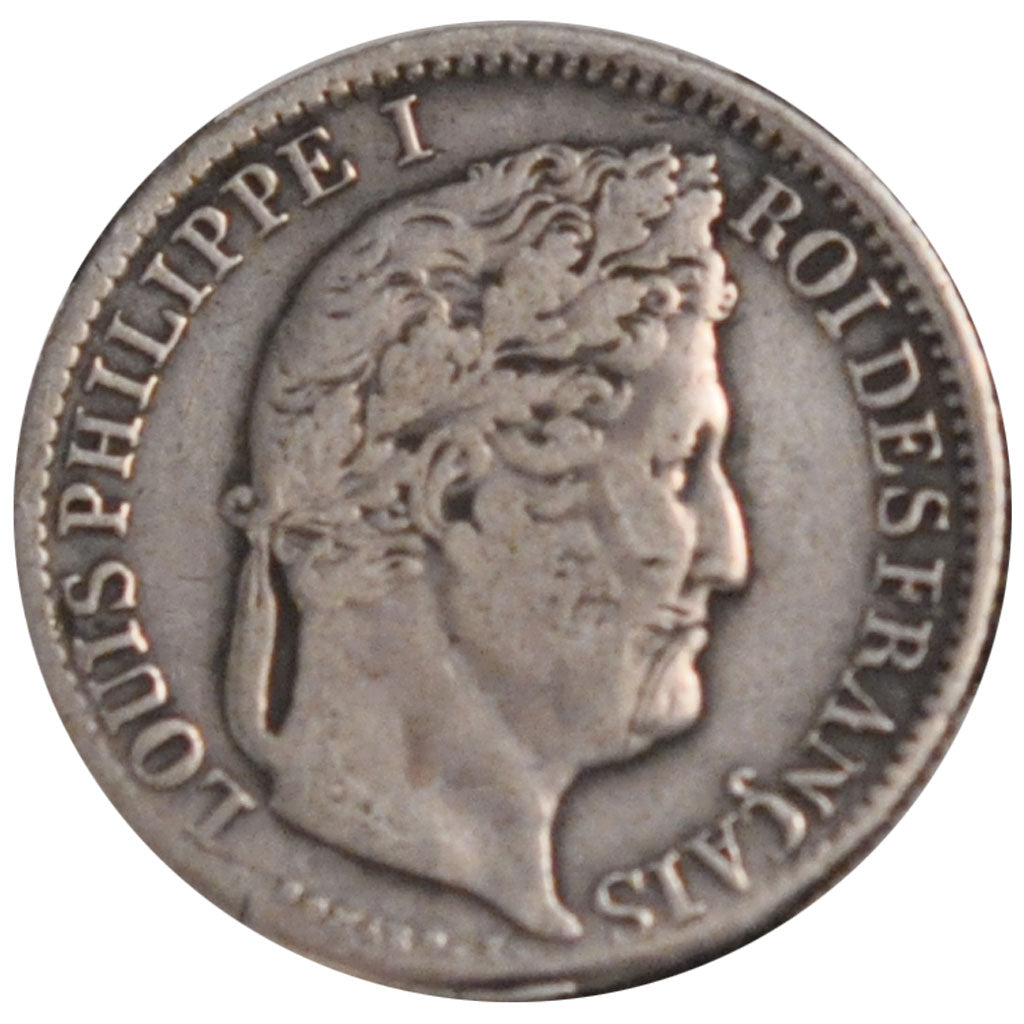 FRANCE, Louis-Philippe, 1/2 Franc, 1835, Lille, KM #741.13, VF(20-25), Silver,..