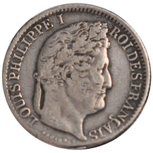 FRANCE, Louis-Philippe, 1/2 Franc, 1835, Lille, KM #741.13, VF(20-25), Silver,..