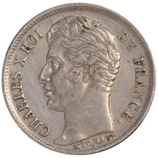 Monnaie, France, Charles X, 1/2 Franc, 1827, Paris, TTB+, Argent, Gadoury:402