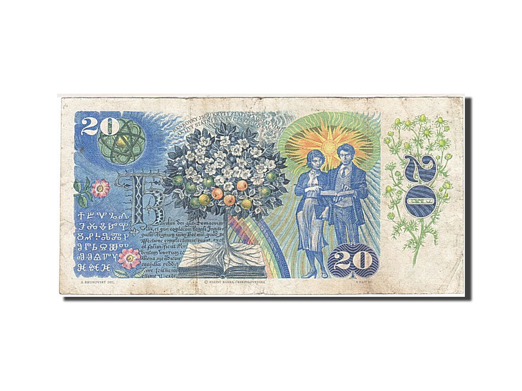 Czechoslovakia, 20 Korun, 1985-1989, 1988, KM:95, EF(40-45)