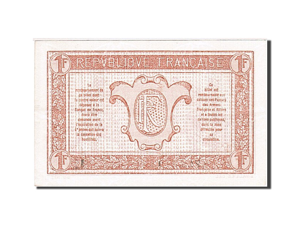Banknote, France, 1 Franc, 1917, 1917, AU(50-53), Fayette:VF3.14, KM:M2